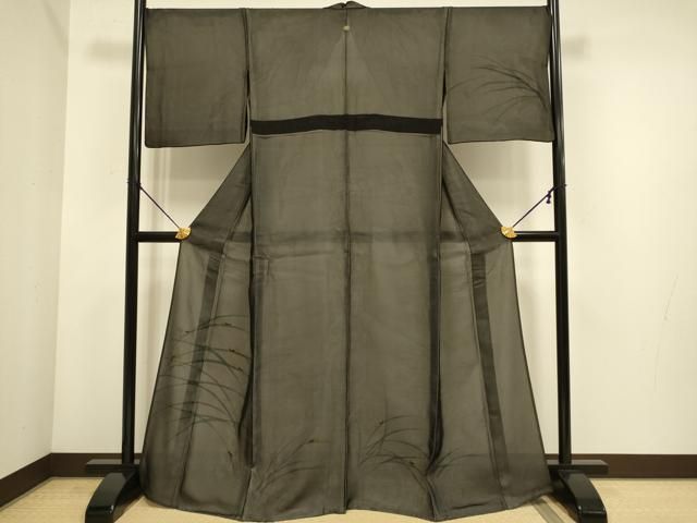 平和屋着物▽訪問着　無双　紗袷　紗×絽　夏虫　蛍暈し　正絹　逸品　DABE9809du