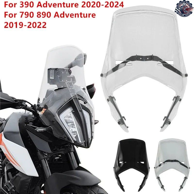 ウインドシールド、ウインドスクリーン、エアフロー、ウインドディフレクター、バイザー、バイザーガラス、KTM 390 790 890 アドベンチャー