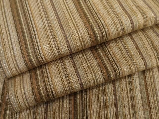 平和屋着物●上質な紬　縞　正絹　逸品　未使用　AABI5272cs
