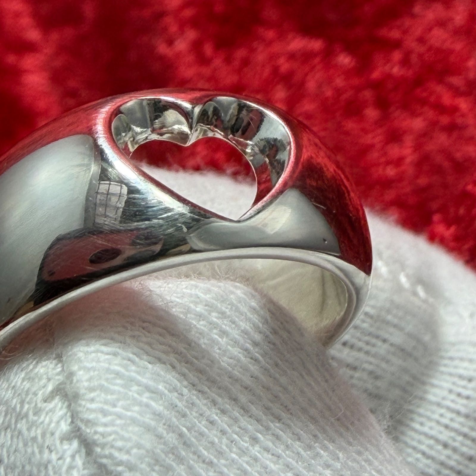 美品 ハート リング11号 ♯320 ジョージジェンセン/ GEORG JENSEN 