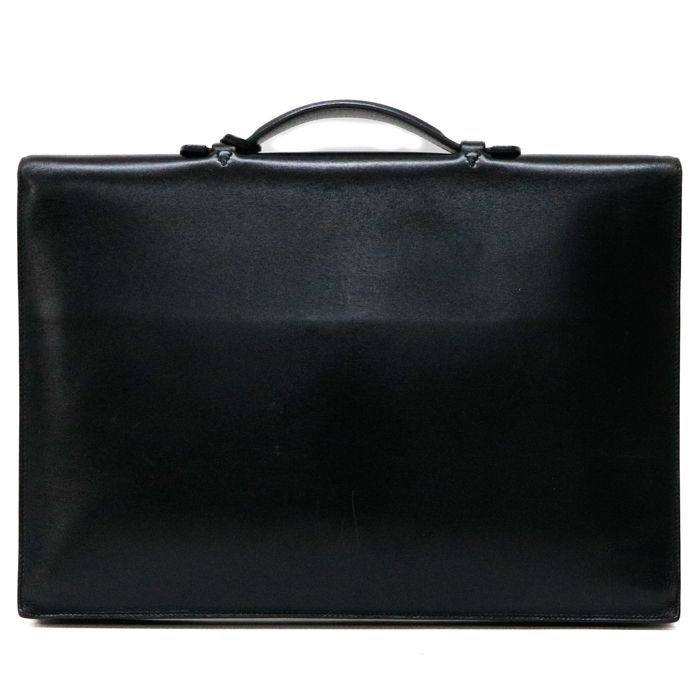 エルメス HERMES キリウス ボックスカーフ (レザー) GD金具 〇V刻印