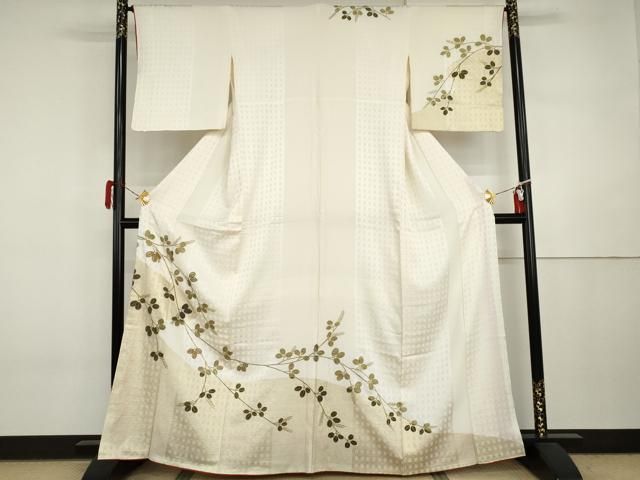 平和屋着物●訪問着　刺繍　萩　金彩　鈴乃屋扱い　正絹　逸品　AABI6090cs