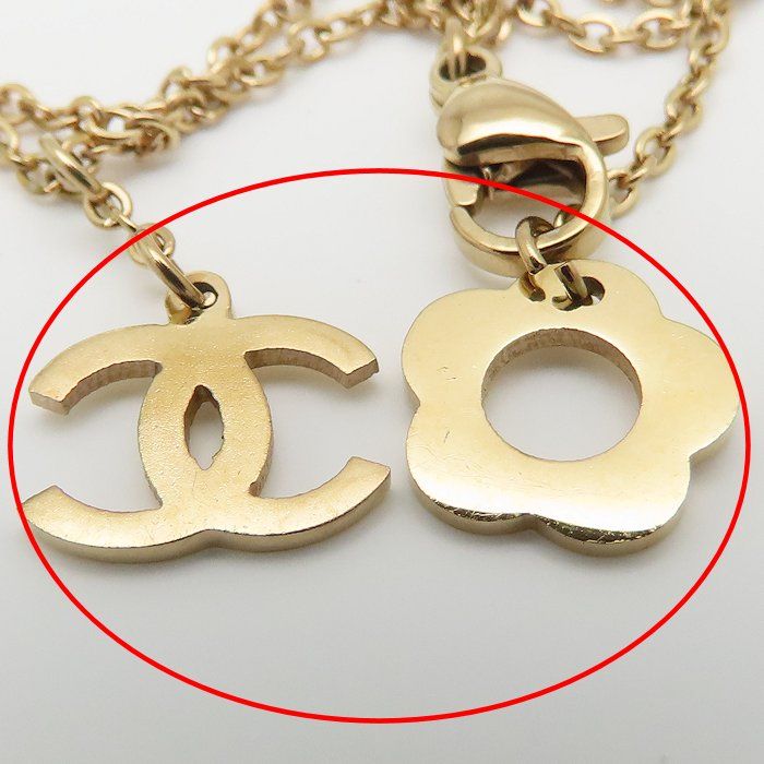 CHANEL シャネル 香水モチーフ ネックレス ラインストーン ココマーク 