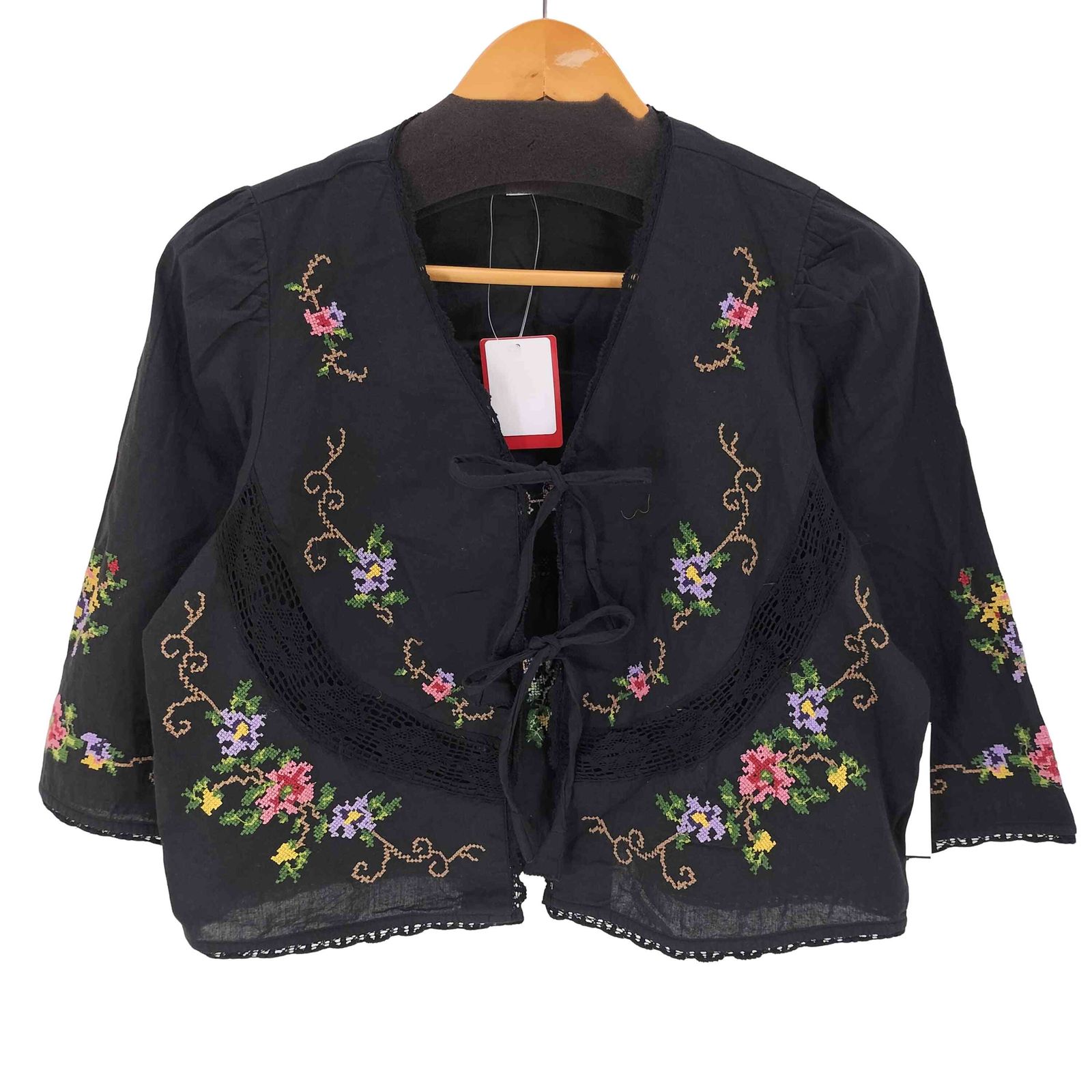 フリーダ Freada 26SS IND花クロス刺繍レースボレロ レディース ONE SIZE