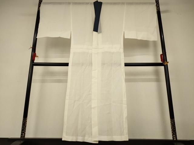 平和屋着物＊夏物　男性　長襦袢　絽　鳥の子色　正絹　逸品　AABI6573jd