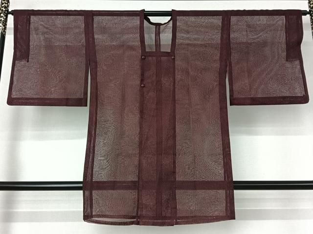 平和屋着物▽道行コート　スリーシーズン　春夏秋　塵除け　舞葉文　正絹　逸品　AABI5057jh