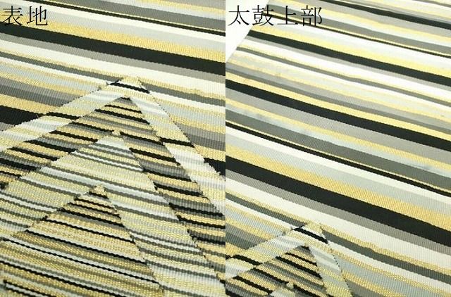 平和屋着物○ひなや工房 くむ・あむ・おる 伊豆蔵明彦 太鼓柄袋帯 菱文