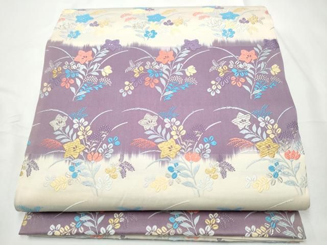 平和屋着物●六通柄袋帯　唐織　特選眞記　金銀糸　正絹　逸品　CABF8624hy 23,400円