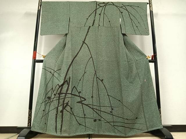 平和屋着物●二代目 川村久太郎　訪問着　枝垂れ文　正絹　逸品　未使用　AABI1390fy 32,110円