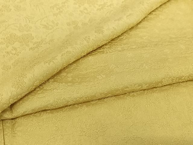 平和屋着物▽上質な色無地 単衣 草花地紋 砥粉色 正絹 逸品 AABI2093jh