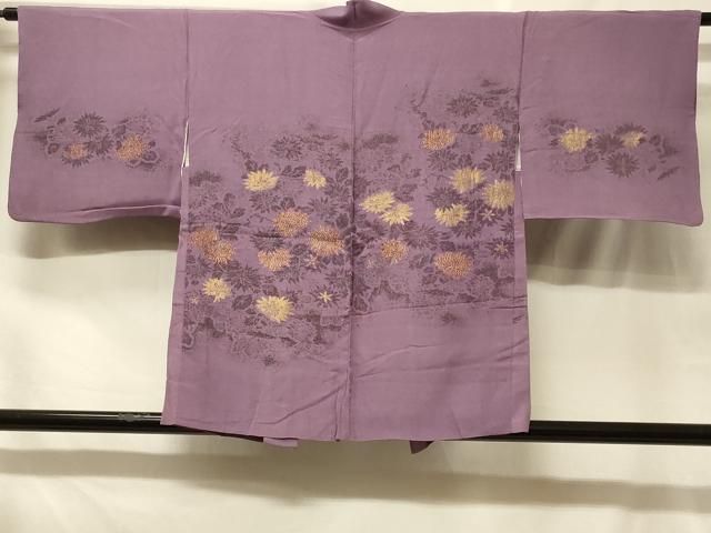 平和屋着物#羽織 寿光織 草花文 金糸 正絹 逸品 CABF8809in