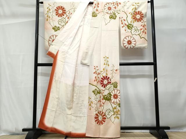 平和屋着物□訪問着 枝花文 暈し染め 金彩 正絹 逸品 CABG9923fb