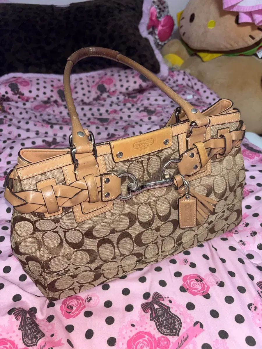 COACH シグネチャー ショルダーバッグ ブラウン ギャル バッグ
