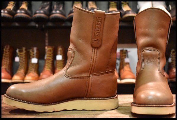 【7E 難あり 05年】レッドウィング 8866 ペコス 赤茶 オロラセット プルオン クッションソール ブーツ redwing pecos HOPESMORE【GE426】