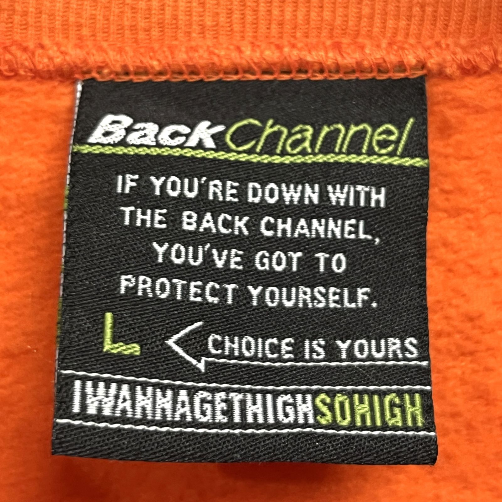 バックチャンネル オフィシャル クルーネック Back Channel バック 