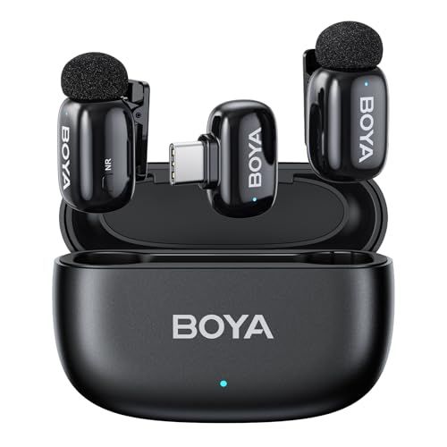 BOYA mini 2 ワイヤレスマイク 5g超軽量ピンマイク iPhone 17/16/15シリーズ対応 Android用集音マイク ノイズキャンセリング APPコントロール 伝送距離100m 30時間連続使用 クリップ式 Vlog撮影/動 1a7cd61a