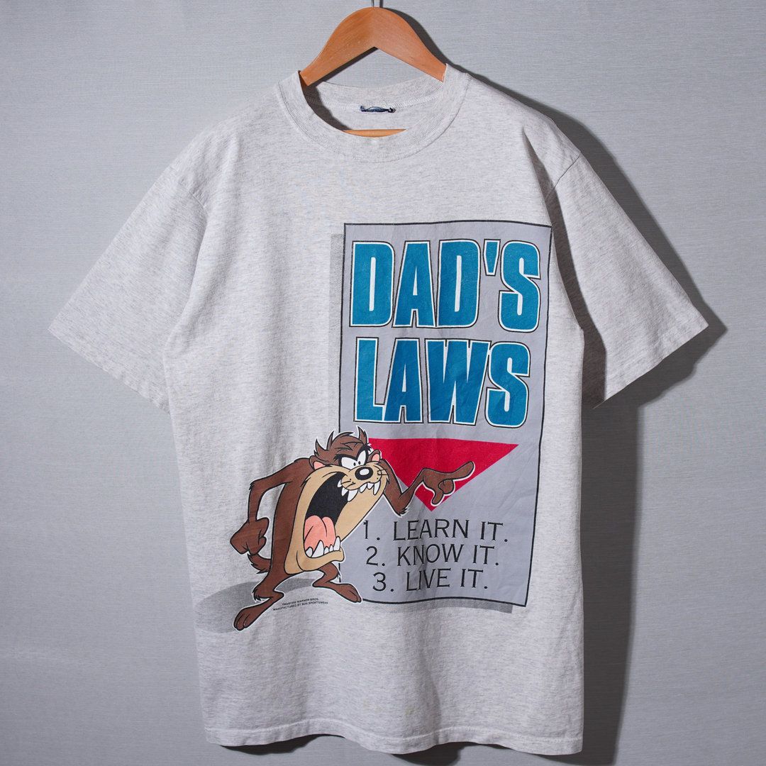 90s 1995年製 ルーニーテューンズ タズマニアンデビル Tシャツ L 相当