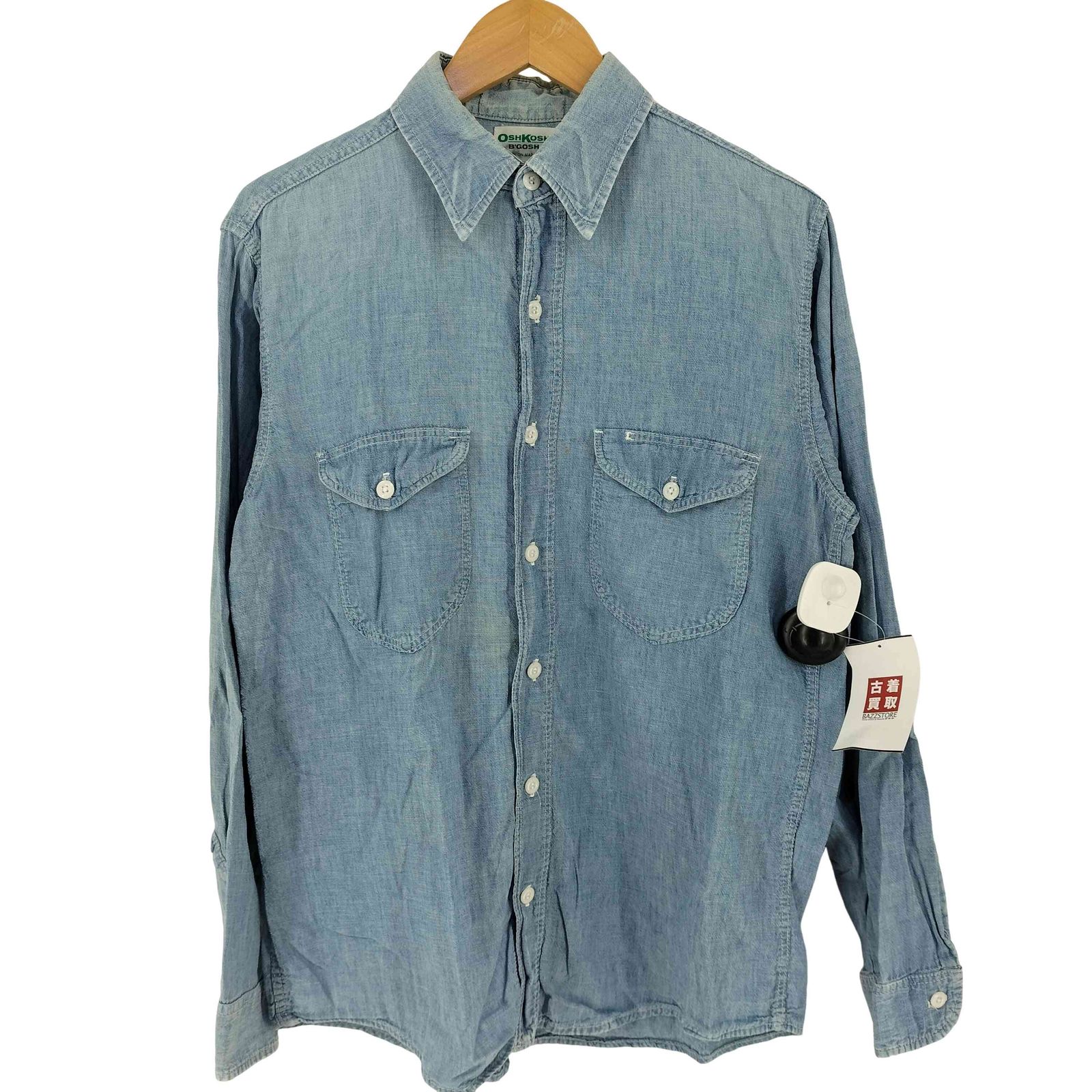 オシュコシュ OSHKOSH 60s 刺繍タグ シャンブレーシャツ メンズ 記載無し