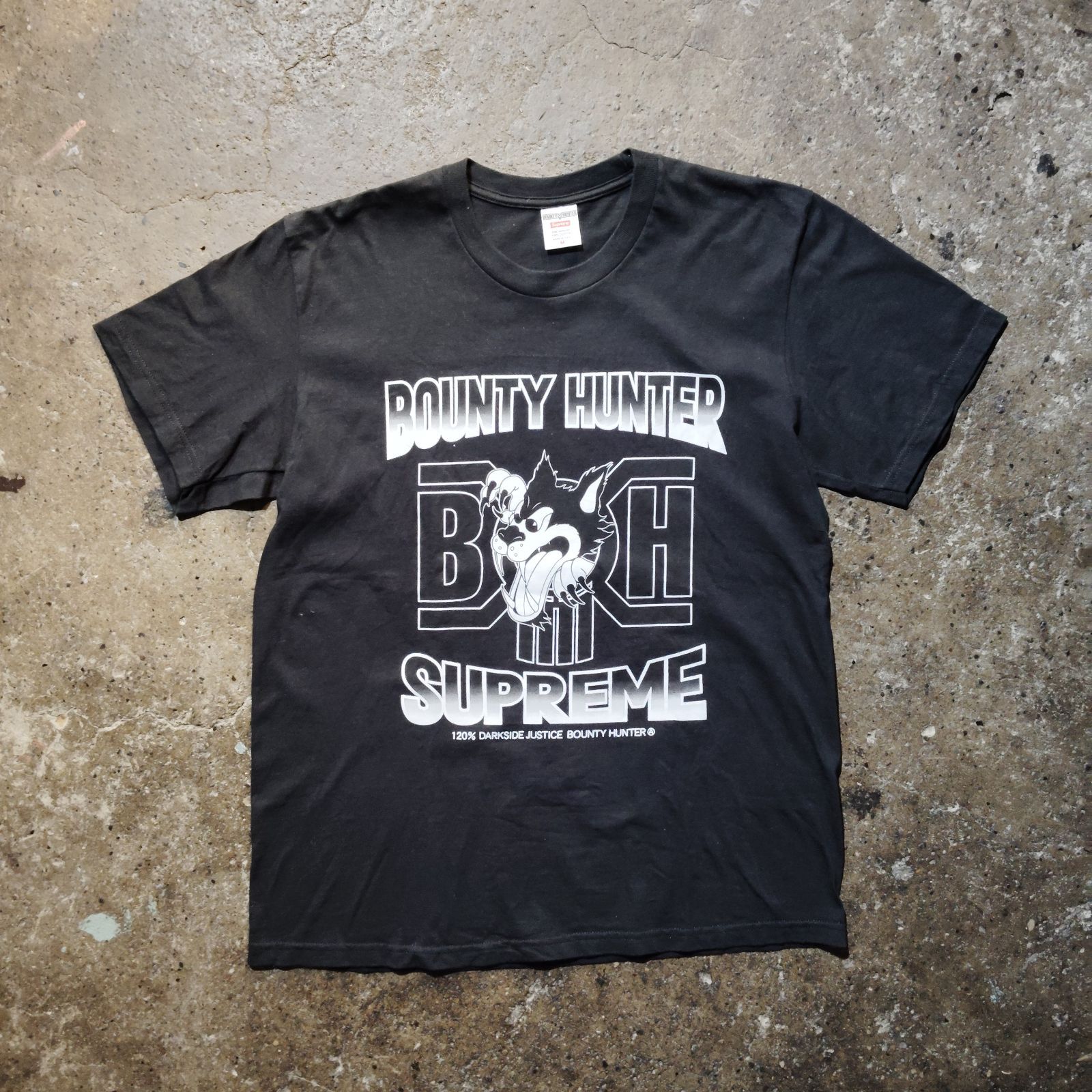 Supreme × BOUNTY HUNTER 23aw Wolf Tee Black M シュプリーム バウン 