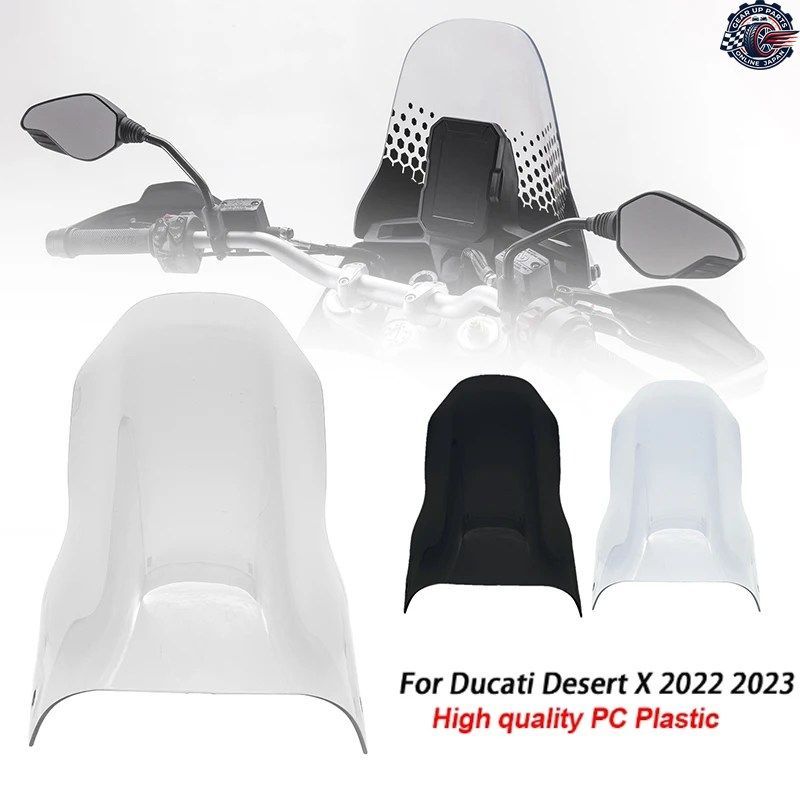 オートバイツーリング用ウインドスクリーン、ウインドシールド、ウインドディフレクター（写真参照）DUCATI 2022 202