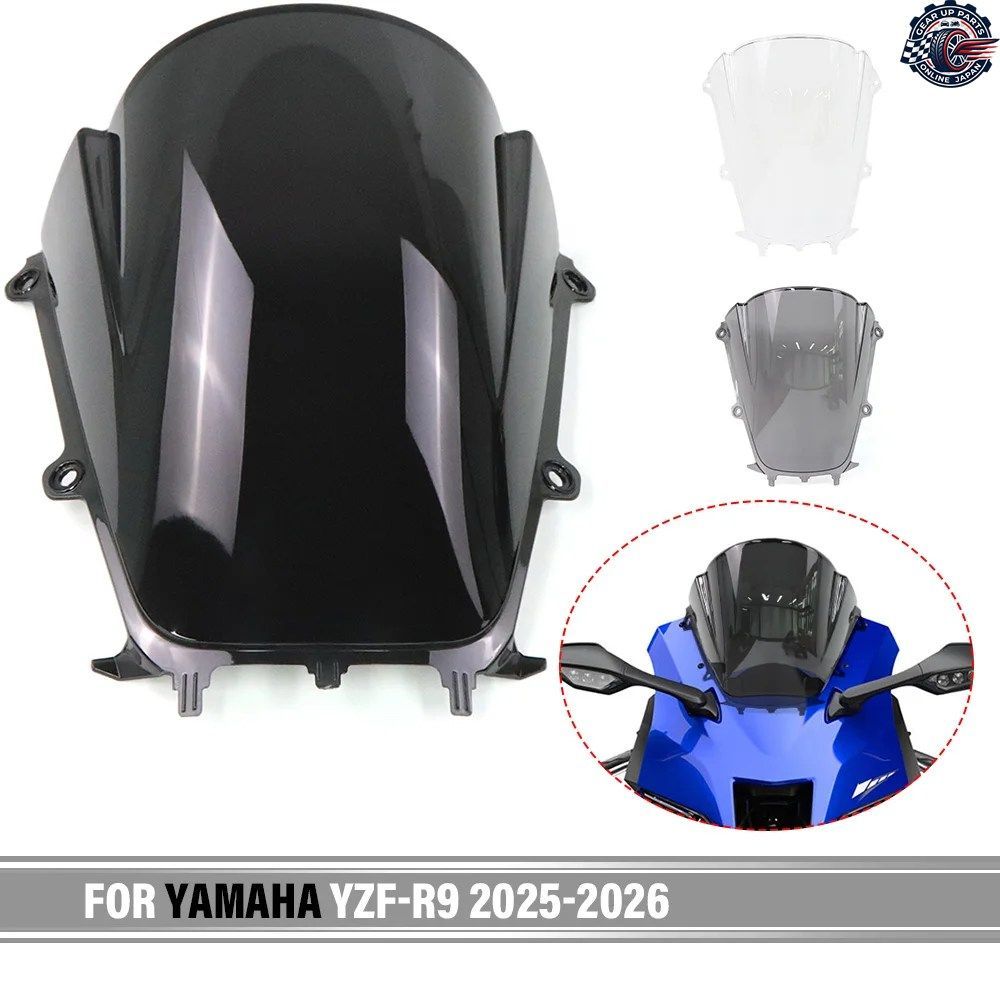 ヤマハ YZF-R9 YZF R9 2025-2026 モーターサイクルスクリーン ダブルバブルウインドシールドディフレクター ウインドディフレクター スポイ