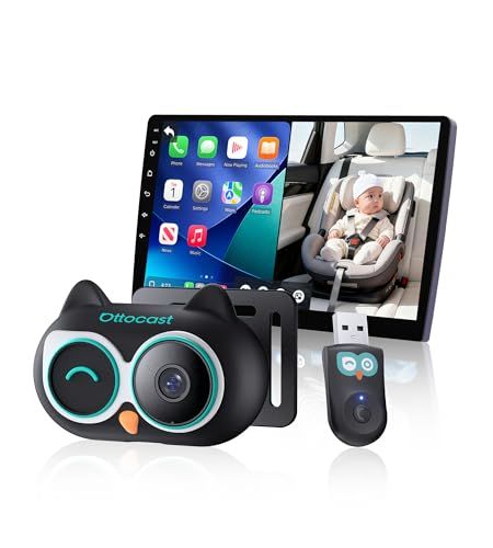 【新品】【公式】オットキャスト キャビンケア 2025新型 Ottocast Cabin Care ワイヤレス 後部座席用ベビーカーカメラ CarPlay カープレイ無線化 後部座席の赤ちゃんを見る 接続簡単 低遅延 純正有線CarPlay搭 607f27d0