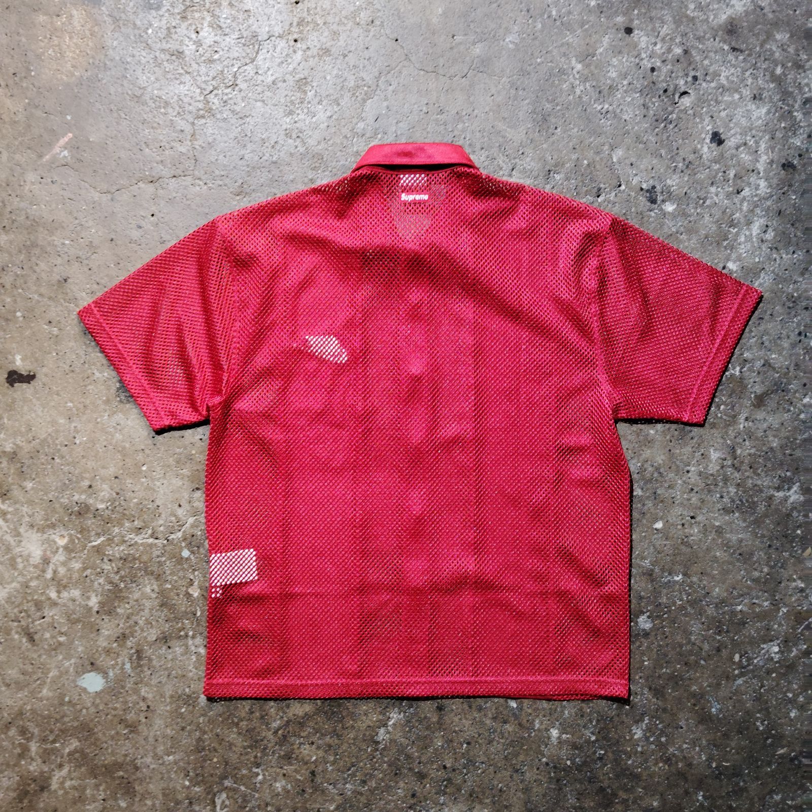 Supreme × NIKE 24ss Mesh S/S Shirt Red S シュプリーム ナイキ