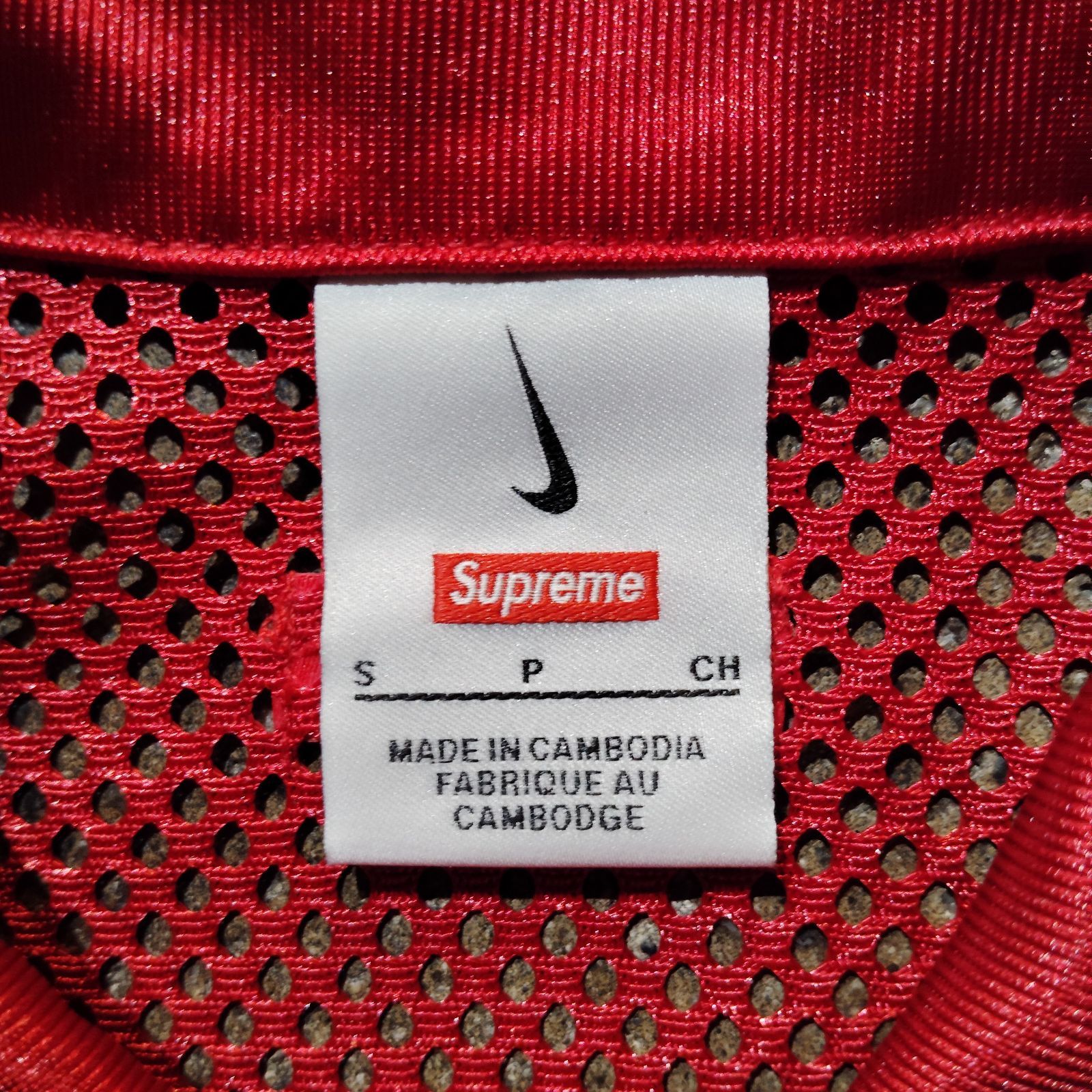 Supreme × NIKE 24ss Mesh S/S Shirt Red S シュプリーム ナイキ