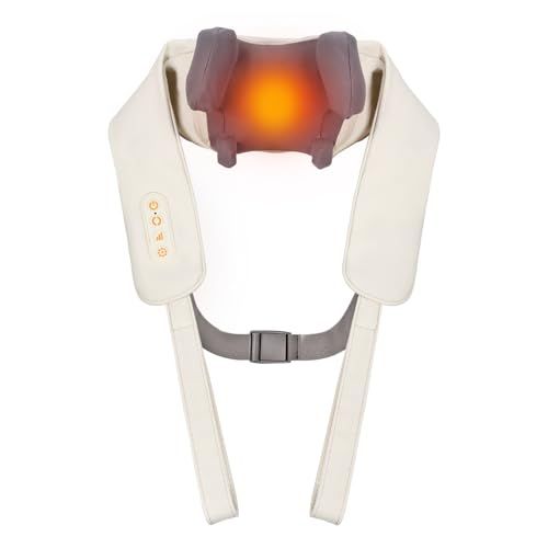 arboleaf ネックケア 首・肩・腰・背中・太もも リラクゼーション器 ネックリラックス 温熱機能 コードレス USB充電式 強度調節 静音 長さ調節可能 洗える布カバー 軽量 操作簡単 母の日 父の日 記念日 誕生日 プレゼント お祝い 09229d5d