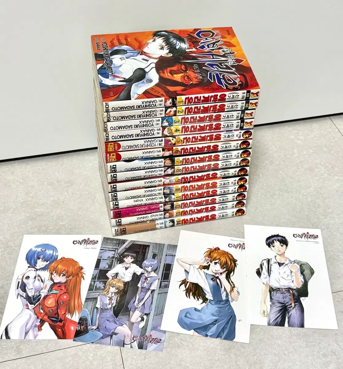 旧バージョン+初回版 特典) エヴァンゲリオン 漫画 1 14 完結 出品