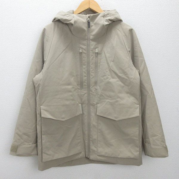 d□ユニクロ/UNIQLO ハイブリッドダウンパーカ□ベージュ【S】MENS/71F 