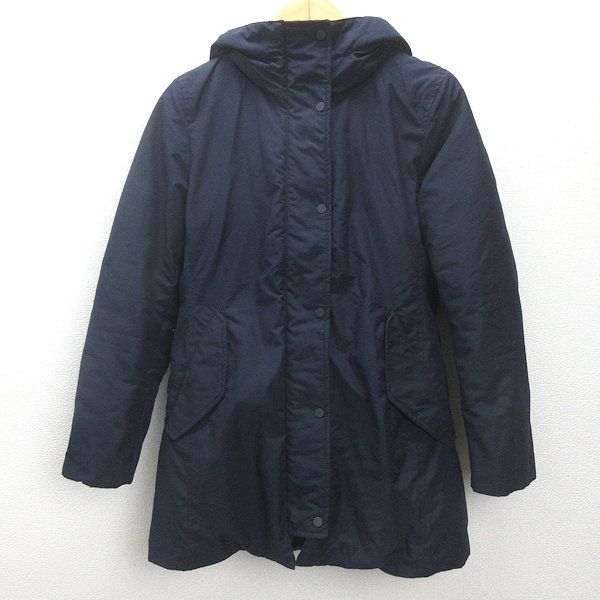 d□ユニクロ/UNIQLO 411335 ノンキルトダウンショートコート【M】紺 
