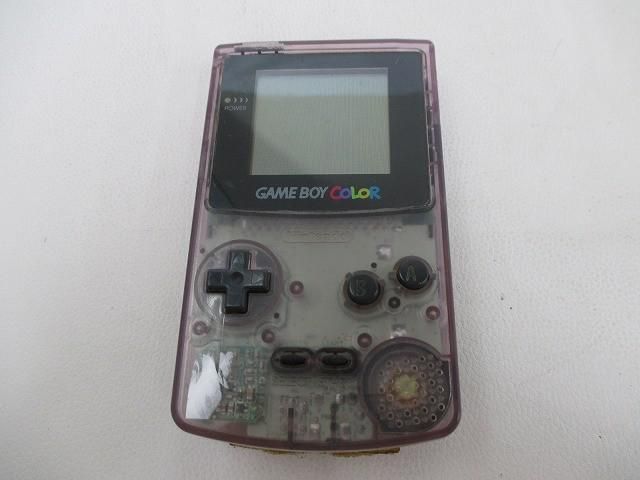 中古品 ゲーム ゲームボーイ 本体 カラー CGB-001 クリアパープル 動作品 本体のみ