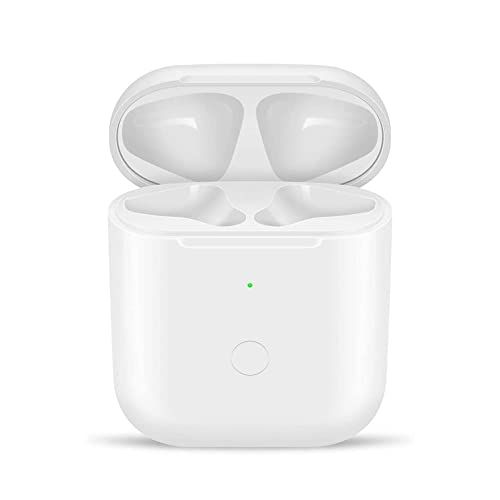 充電ケース、Airpods1&2との交換性あり, Airpods用充電器, エアーポッズ用充電ケース 充電器 ワイヤレス充電 Bluetoothペアリング可能 えあーほっず用充電ケース White Y006p b9c1d4a1