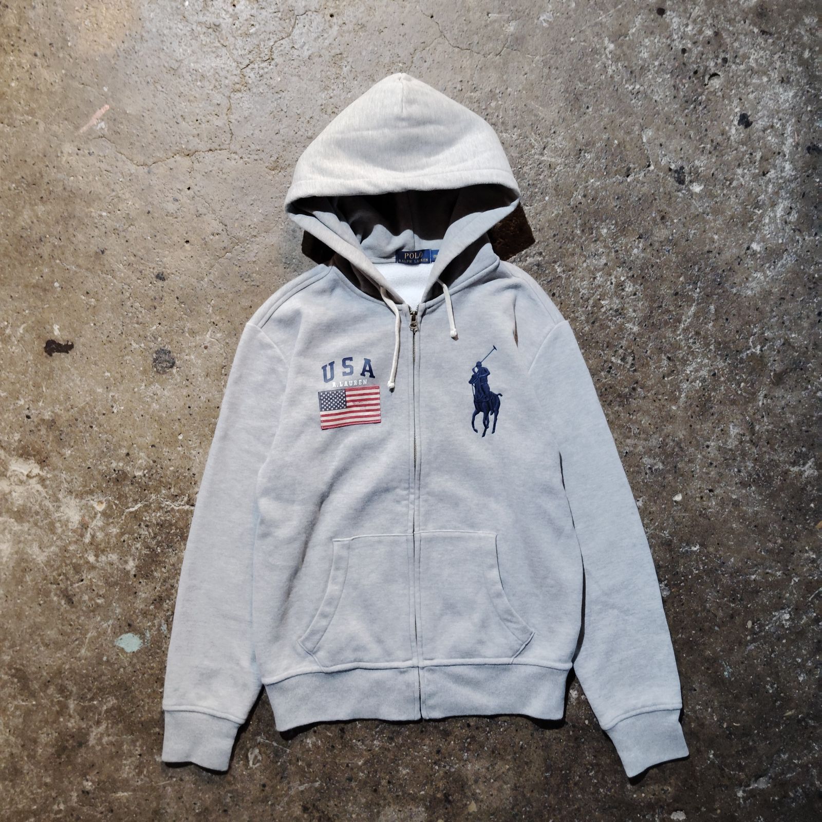Polo Ralph Lauren ビッグポニー ジップパーカー 星条旗 ポロラルフ 