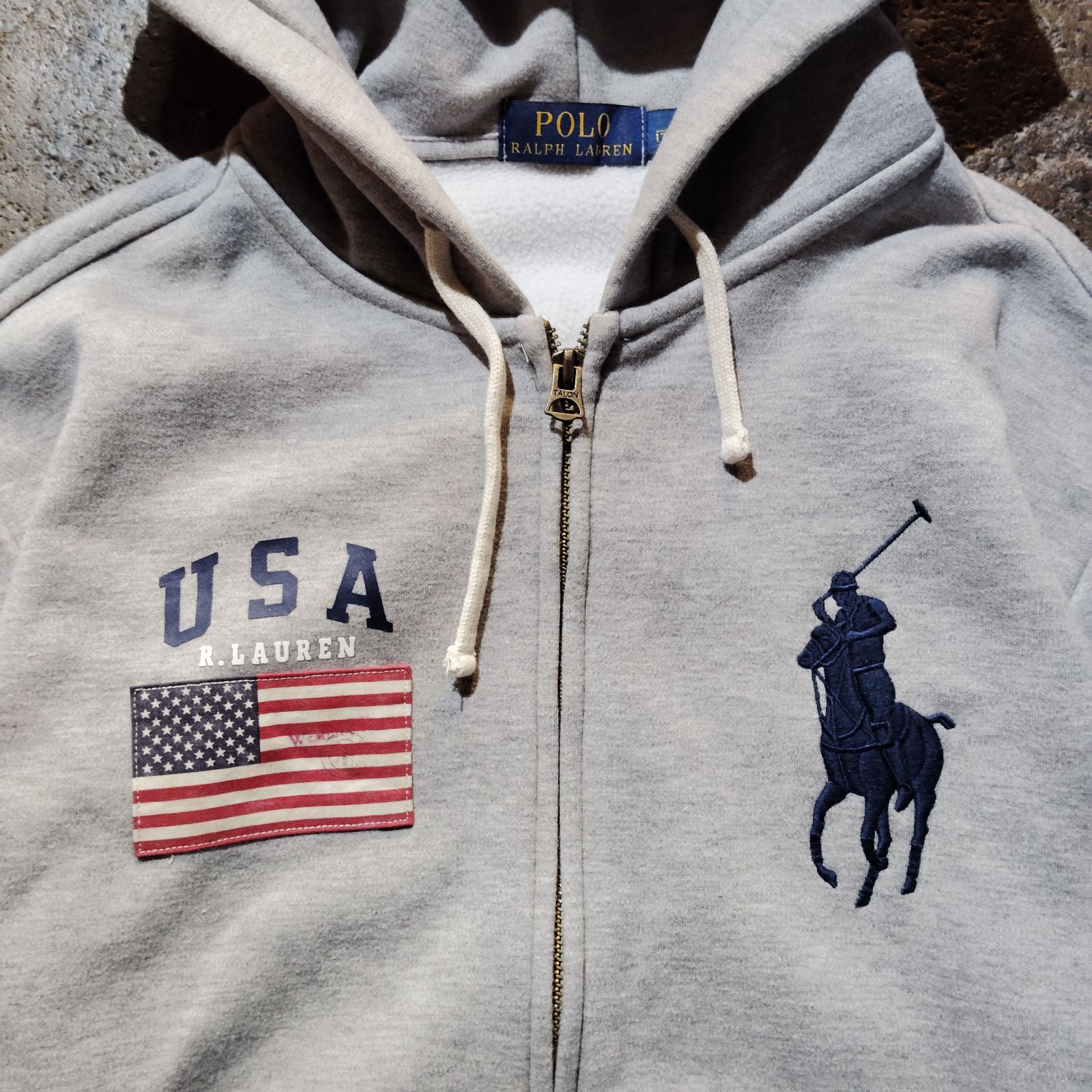 Polo Ralph Lauren ビッグポニー ジップパーカー 星条旗 ポロラルフ