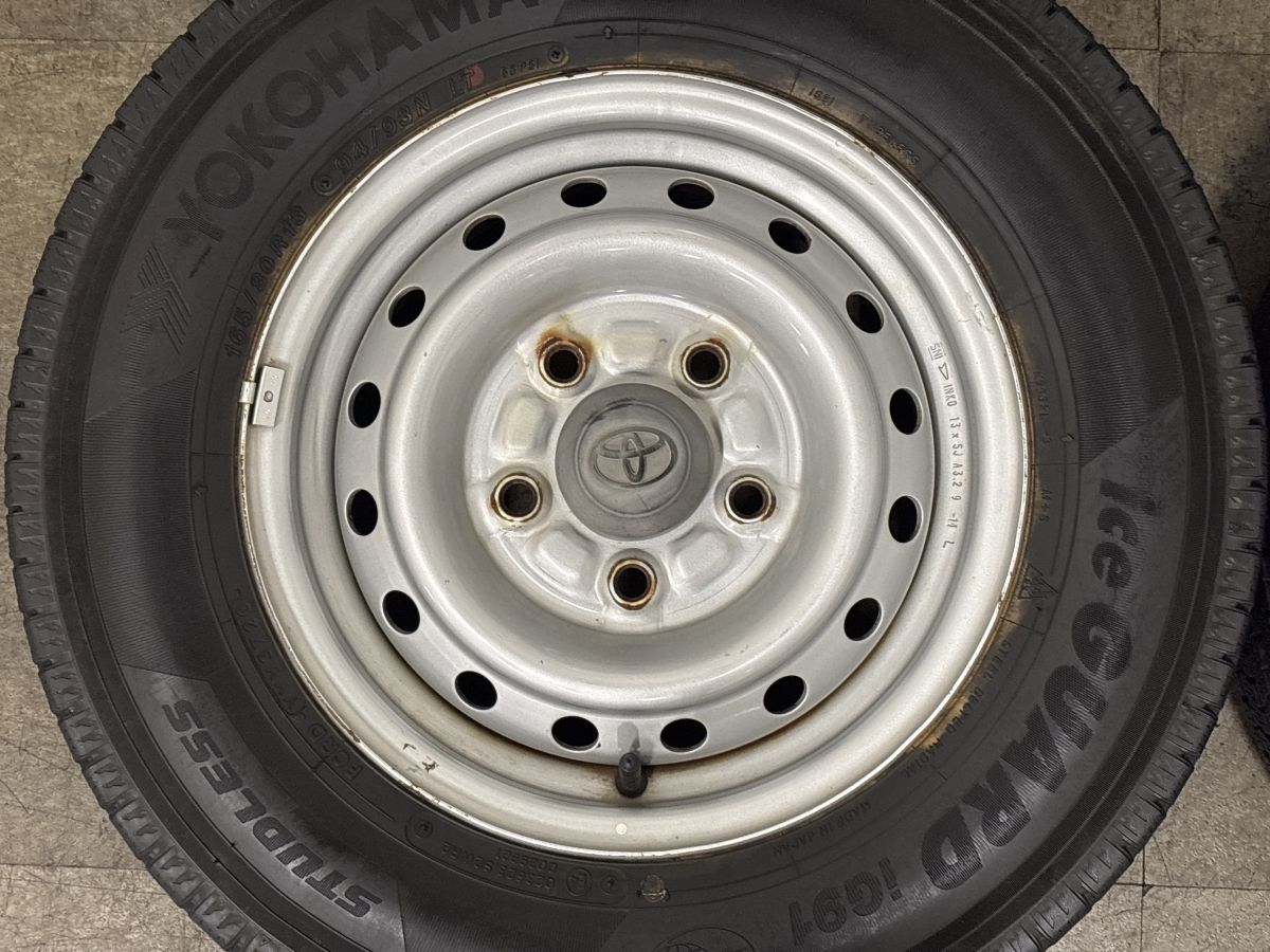 バリ溝】トヨタ タウンエースバン 純正 13in 5J +50 PCD114.3 ヨコハマ