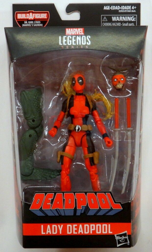 HASBRO MARVEL LEGENDS SERIES DR.KARL LYKOS LADY DEADPOOL(BUILD-A-FIGURE )