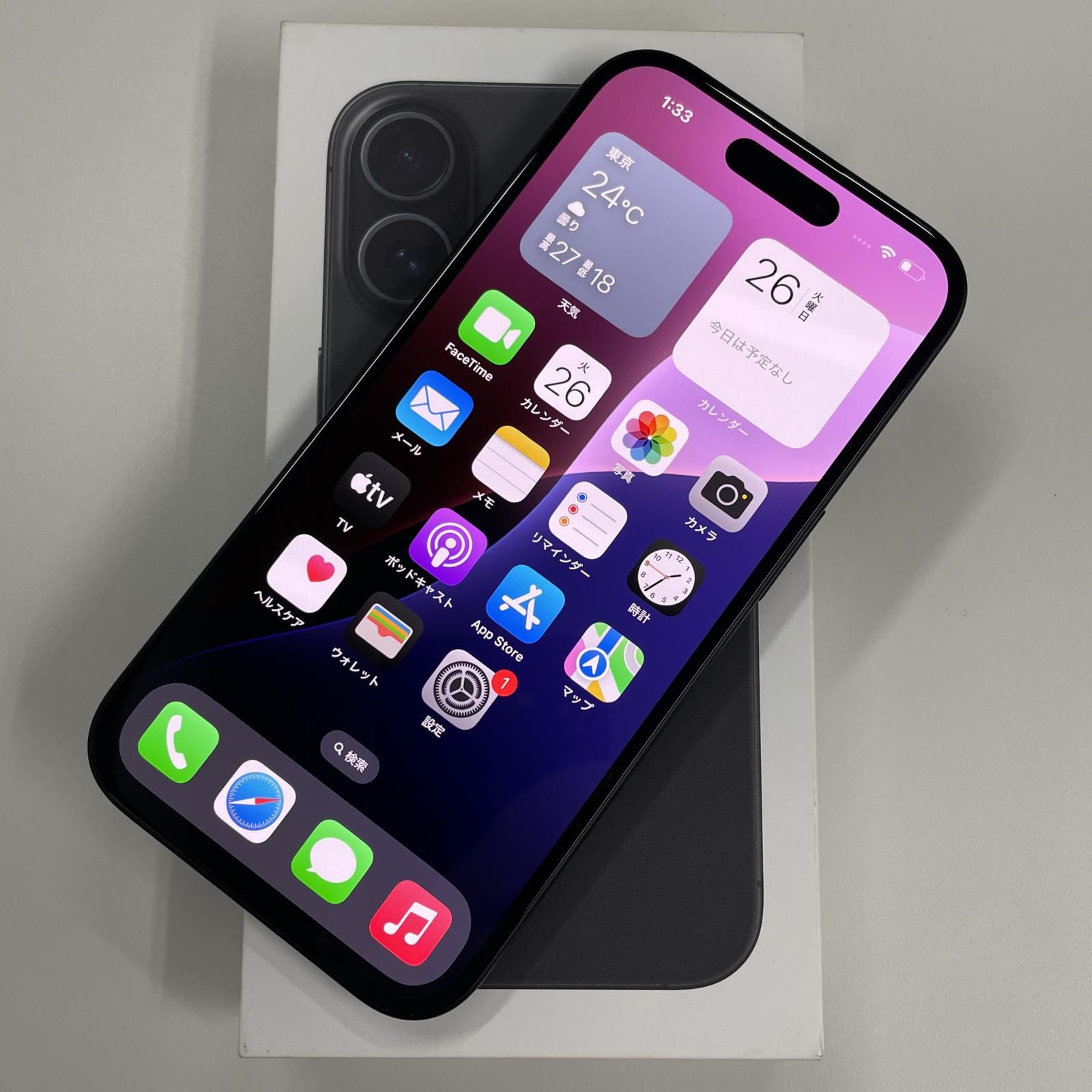 softbank iPhone 16 128GB ブラック