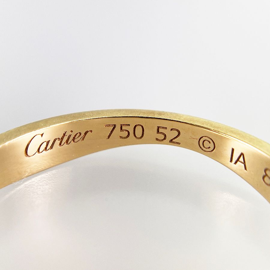 カルティエ Cartier ラブミー B4089852 K18WG 12号(52) リング ss 