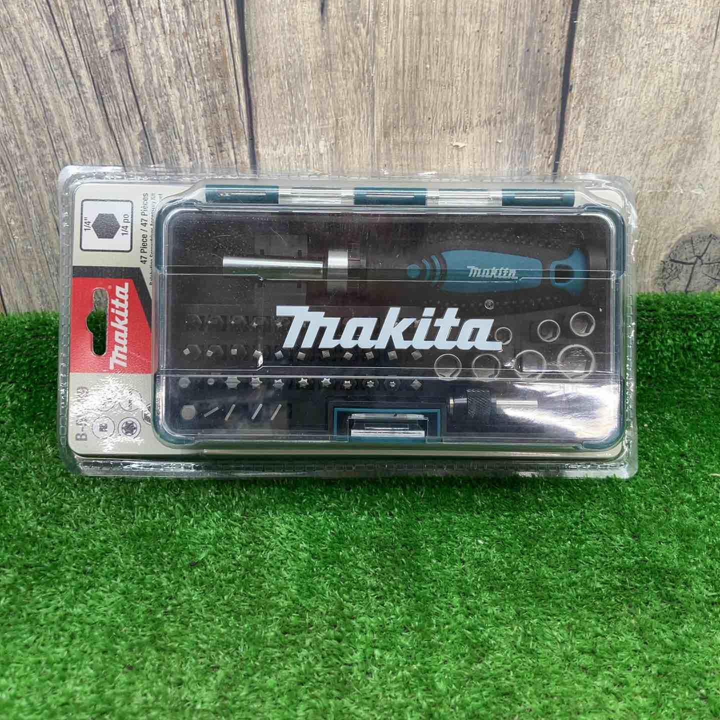 【未使用品】ラチェットセット マキタ MAKITA ビットセット 六角軸 ビットホルダー付属 47本セット B-50289◇アクトツール富山店◇レジコン
