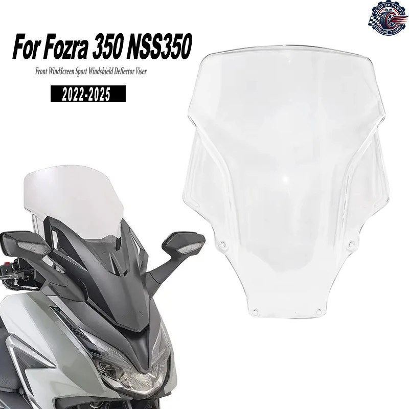 オートバイ用フロントウインドスクリーン スポーツウインドシールド デフレクター バイザー ホンダ フォズラ 350 NSS350 2021 - 25
