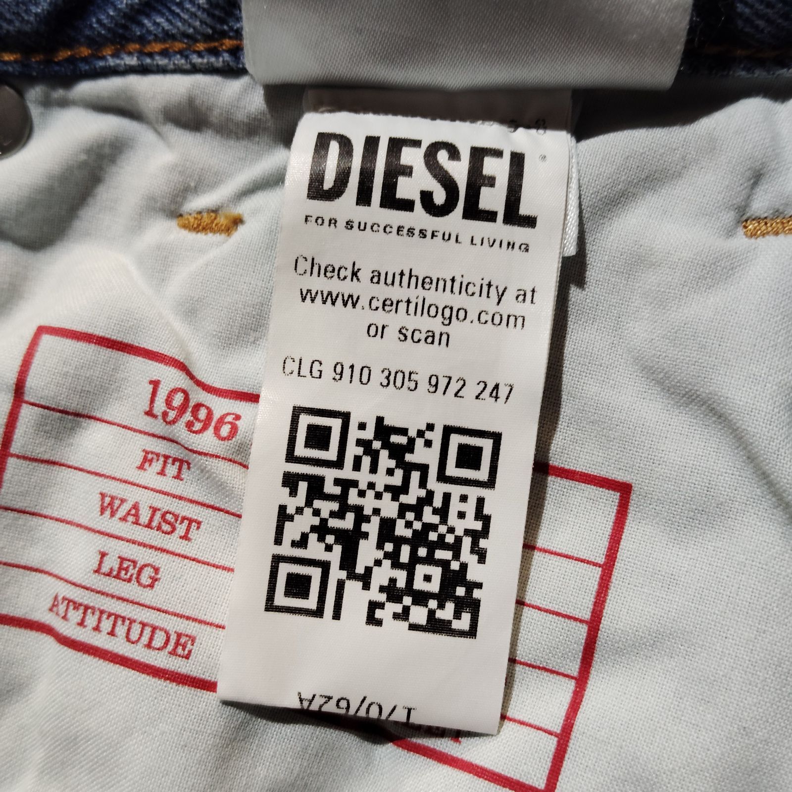 DIESEL 1996 D-Sire Loose Fit Straight Jeans W24 ディーゼル 5