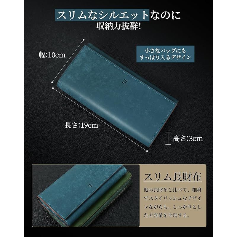 新品】 [Kawaoto] 財布 メンズ 長財布 本革 プエブロレザー 大容量