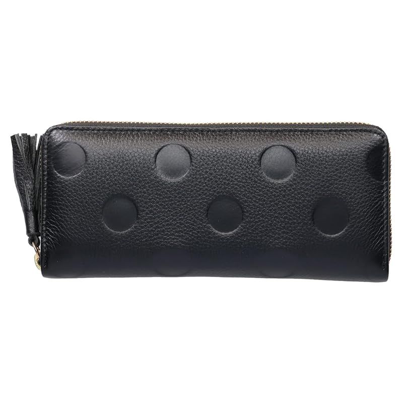 【新品】 ドット型押し・ジャバラカード長財布