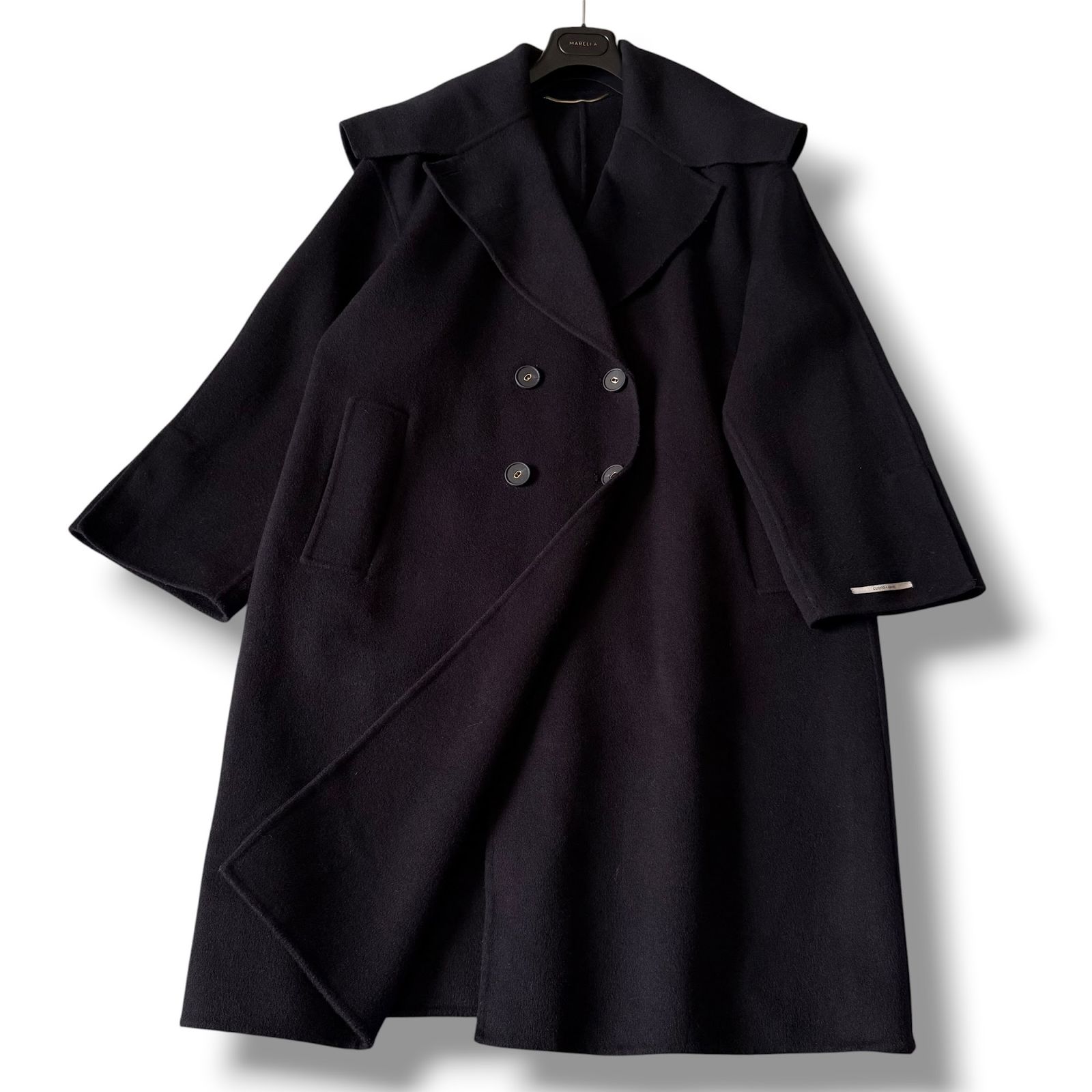 美品 人気クチートアマーノ マックスマーラ marella ロングコート 42