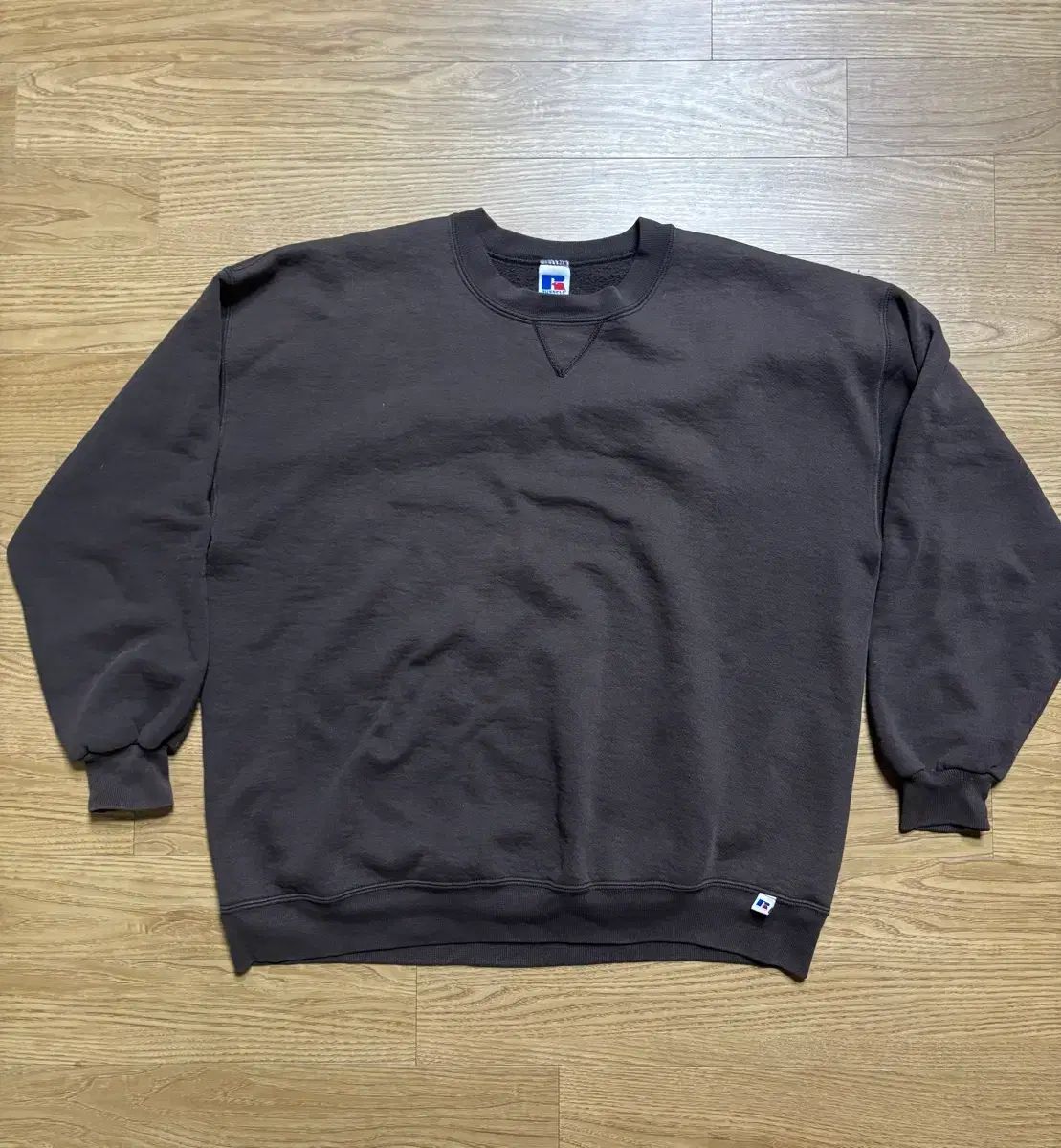 90s made in usa ラッセル スウェット ブラウン XXL