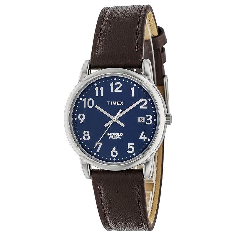 【新品】 [TIMEX(タイメックス)] 腕時計 ユニセックス イージーリーダー Easy Reader クォーツ ステンレススチール カーフレザー TW2V75200 [並行輸入品]