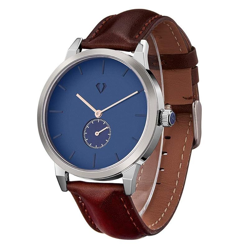 【新品】 SURVAN WatchDesigner メンズ腕時計 トップレベルの構成 スイスのクーオツ サファイアミラー 本革バンド 50メートル防水