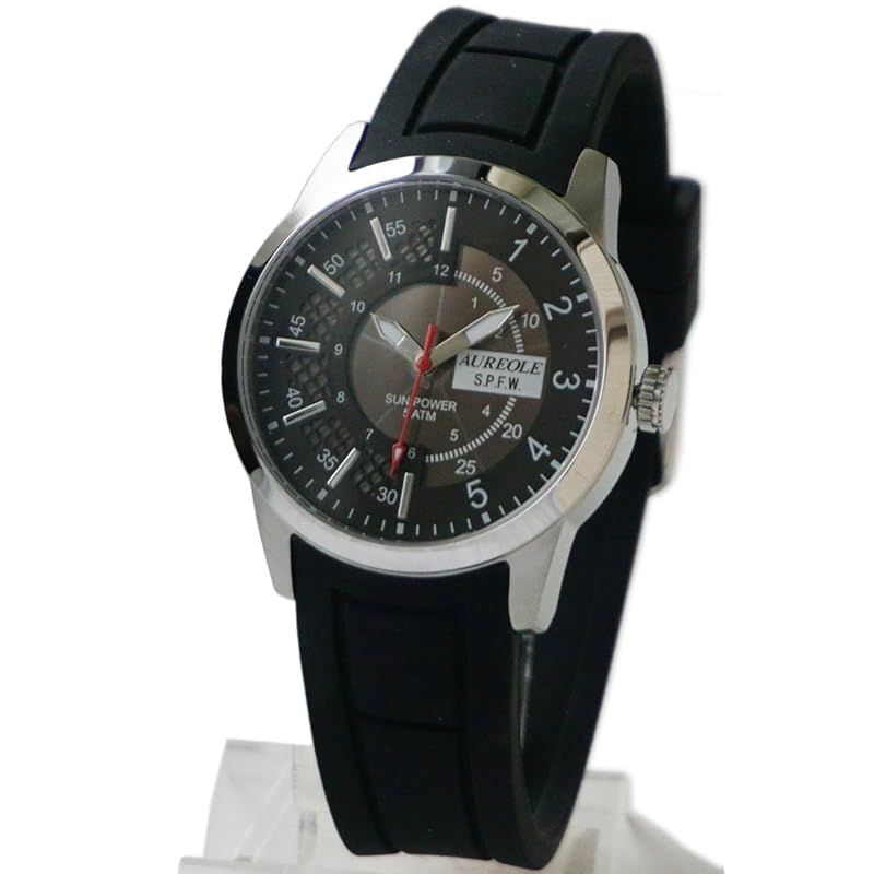 【新品】 [オレオール] S・P・F・Wソーラー メンズ腕時計 SW-608M-01 ブラック